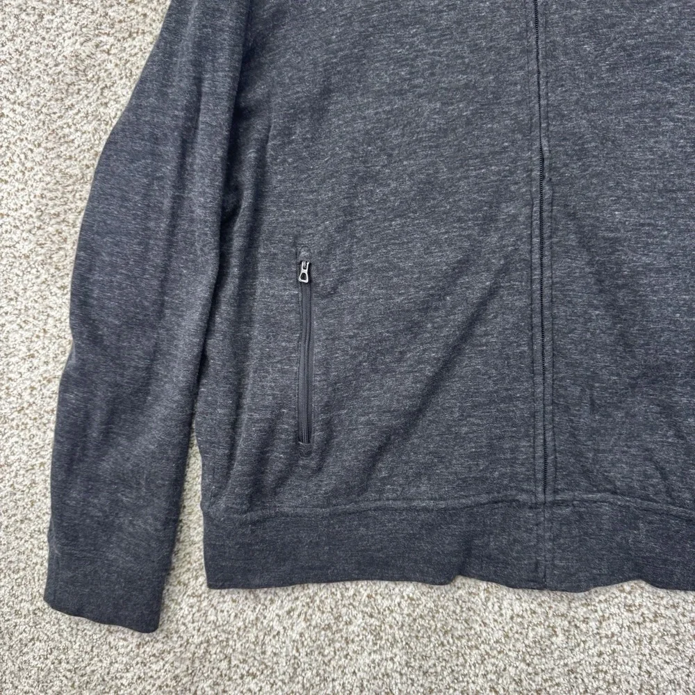Polo Ralph Lauren Luxury Jersey Baseball Jacket Men's XL Gray Full Zip Pockets